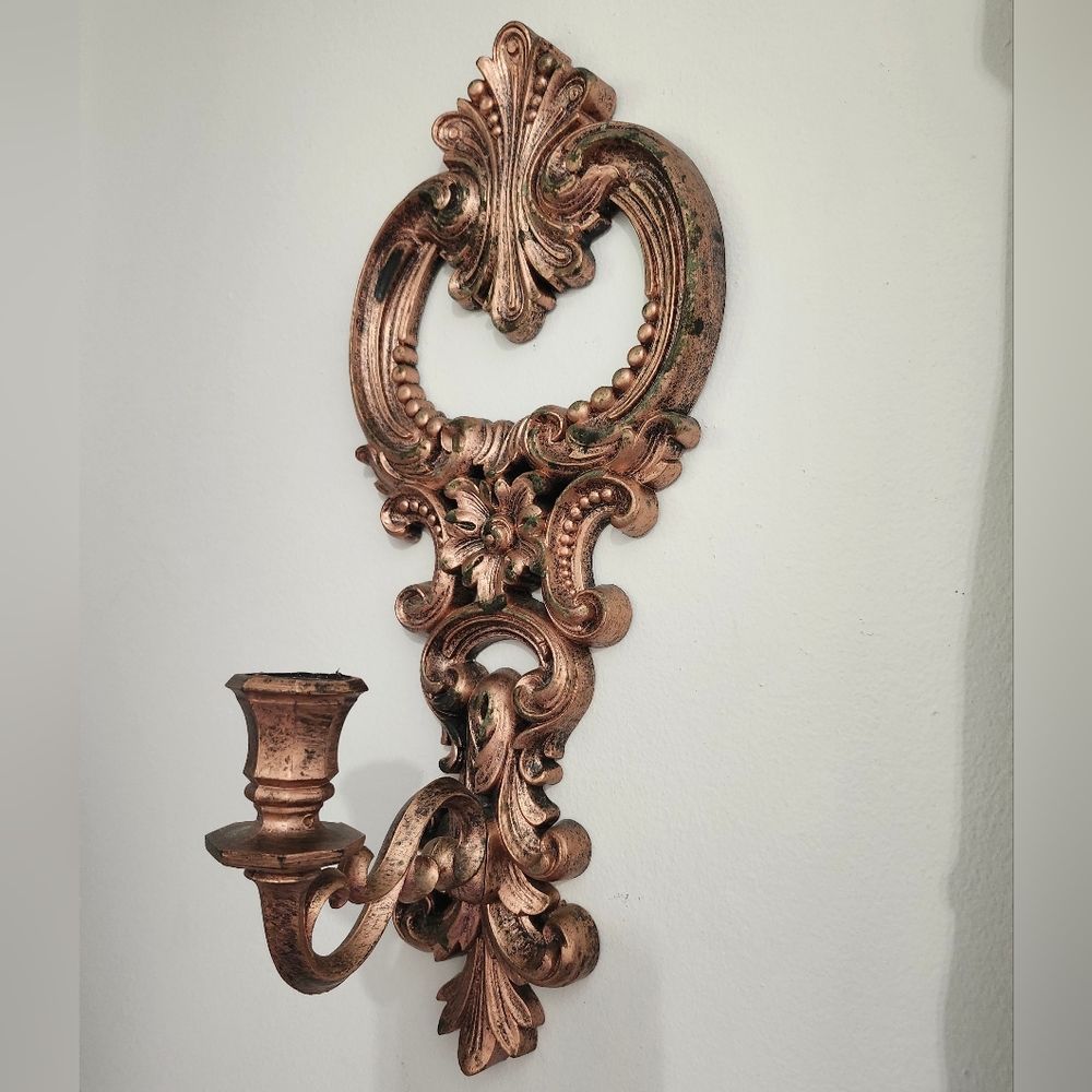 Vintage Candle Sconce - Mid Century Modern Vintage Wall Candle Sconce  Hollywood